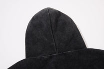 INSERROR MAFA | Ornate Script Zip Up Hoodie - product detail