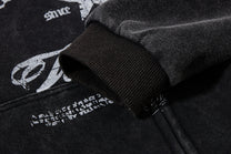 INSERROR MAFA | Ornate Script Zip Up Hoodie - product detail