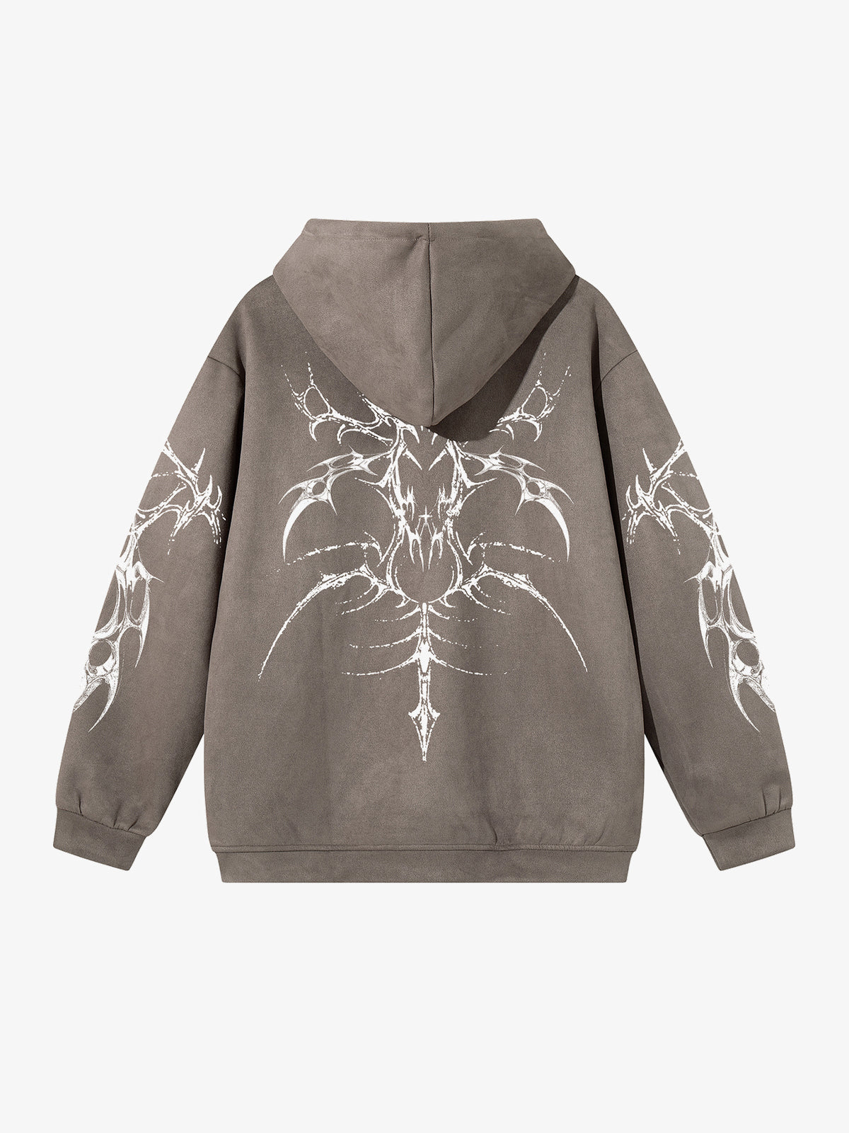 JKPTWSO | Thorn Scorpion Hoodie in Brown - back view