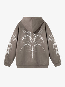 JKPTWSO | Thorn Scorpion Hoodie in Brown - back view