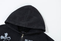 LAYFU HOME | Cross Patch Zip Up Hoodie - product detail