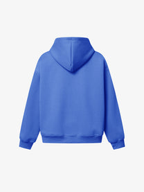 MADEGPSR | Pegasus Embroidery Zip Up Hoodie in Blue - back view
