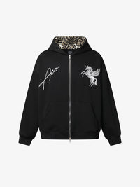 MADEGPSR | Pegasus Embroidery Zip Up Hoodie