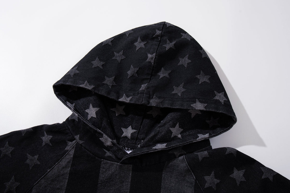 MCCNN | Star Monogram Stripe Hoodie - product detail