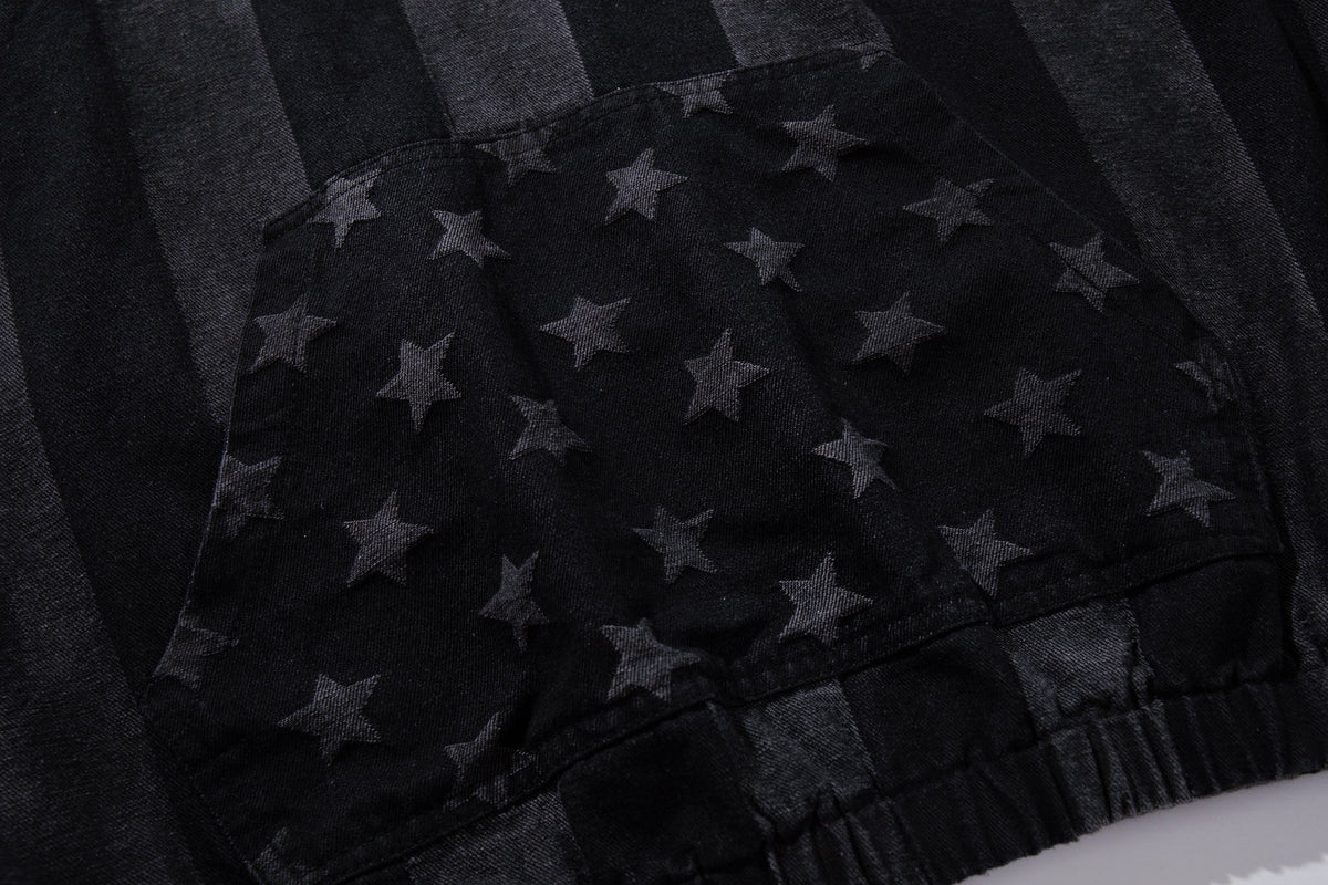 MCCNN | Star Monogram Stripe Hoodie - product detail