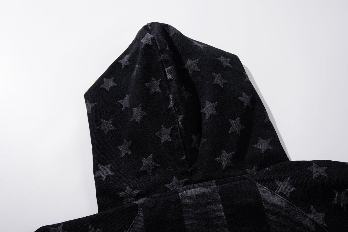 MCCNN | Star Monogram Stripe Hoodie - product detail