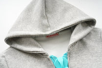MERSHIER | Contrast Chunky Zip Up Hoodie - product detail
