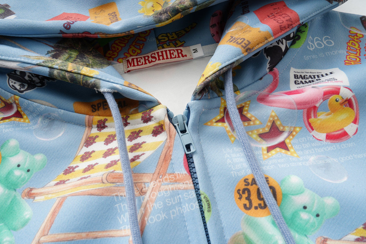 MERSHIER | Toy Collage Zip Up Hoodie - product detail