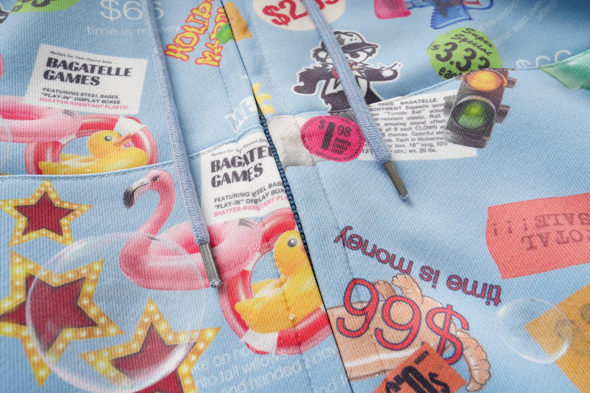 MERSHIER | Toy Collage Zip Up Hoodie - product detail