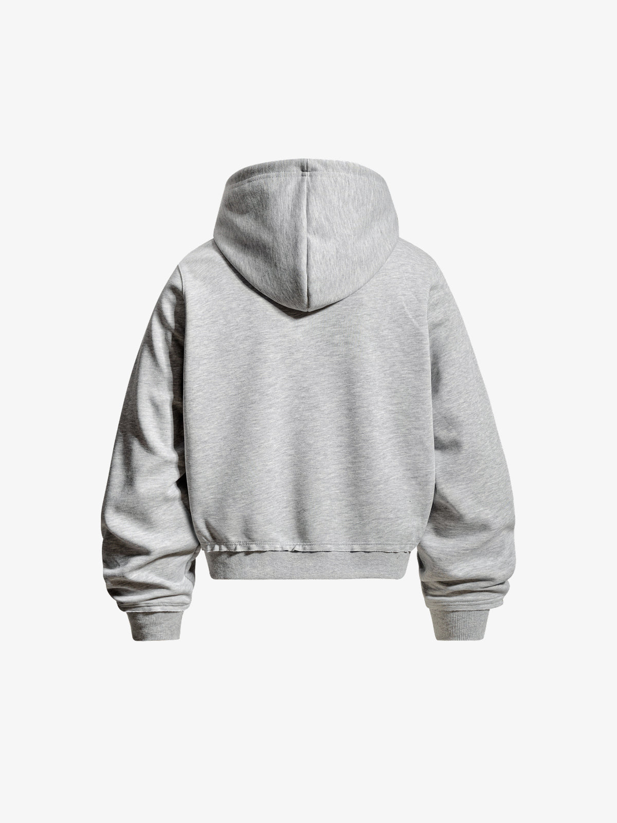 OR | Military Braid Zip Up Hoodie in Gray - back view
