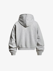 OR | Military Braid Zip Up Hoodie in Gray - back view