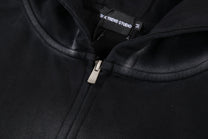 SMK MADE | Curved Panel Zip Up Hoodie - product detail