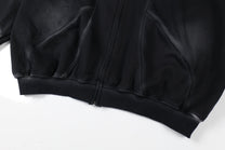SMK MADE | Curved Panel Zip Up Hoodie - product detail