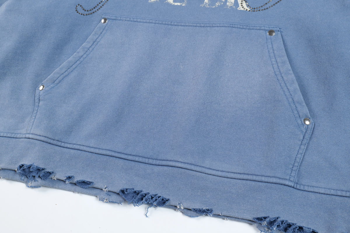 SMK MADE | Rhinestone Number 77 Hoodie - product detail
