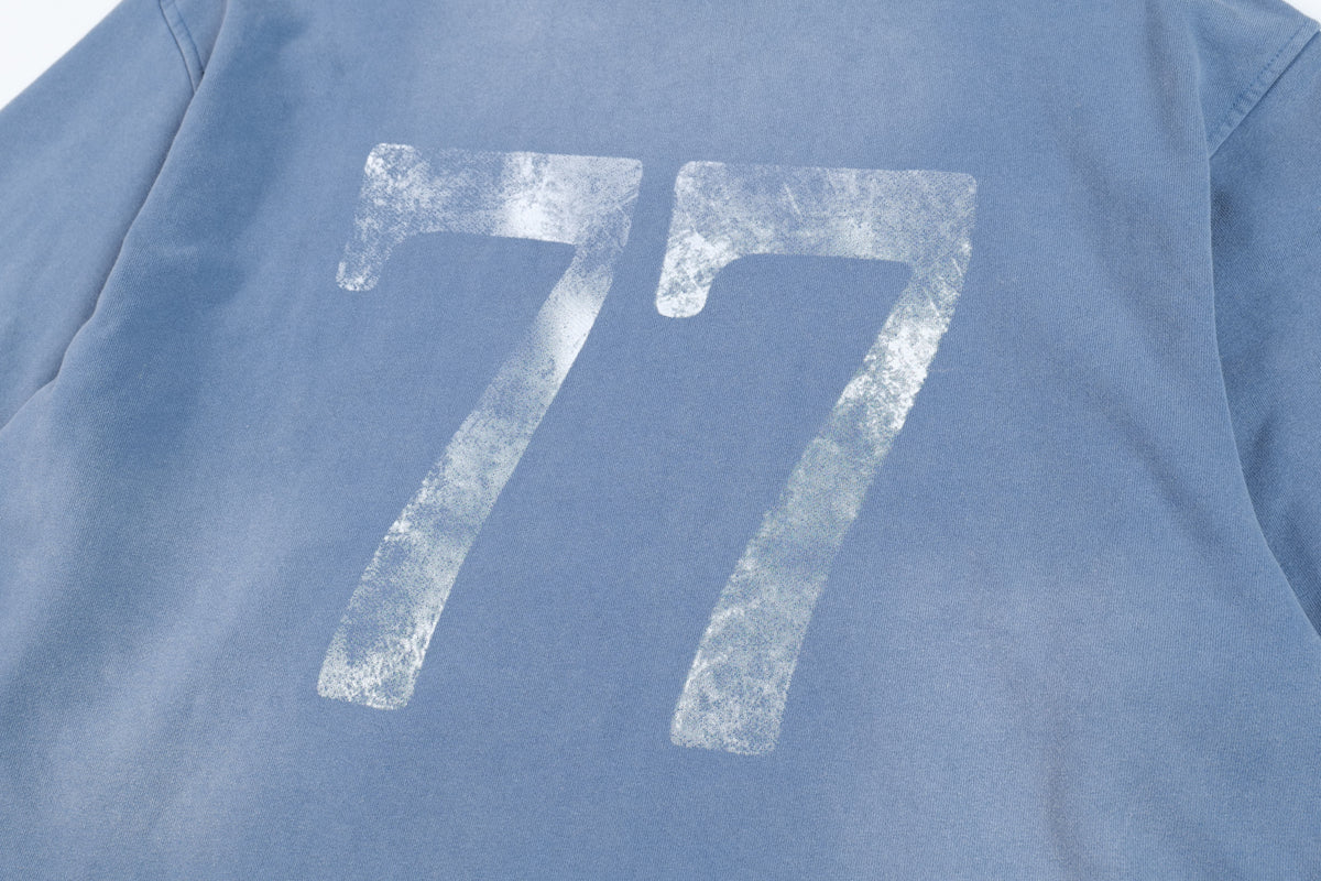 SMK MADE | Rhinestone Number 77 Hoodie - product detail
