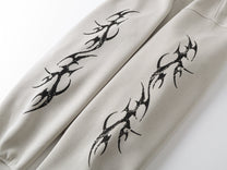 SMK MADE | Thorn Sleeve Zip Up Hoodie - product detail