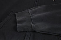 SMK MADE | Eyelet Cross Zip Up Hoodie - product detail