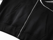 SPECTRA VISION | Wraparound Script Zip Up Hoodie - product detail