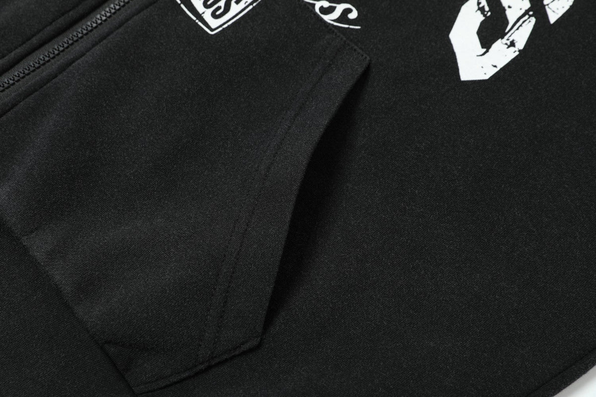 TAELE PLUS | Collegiate Crest Zip Up Hoodie - product detail