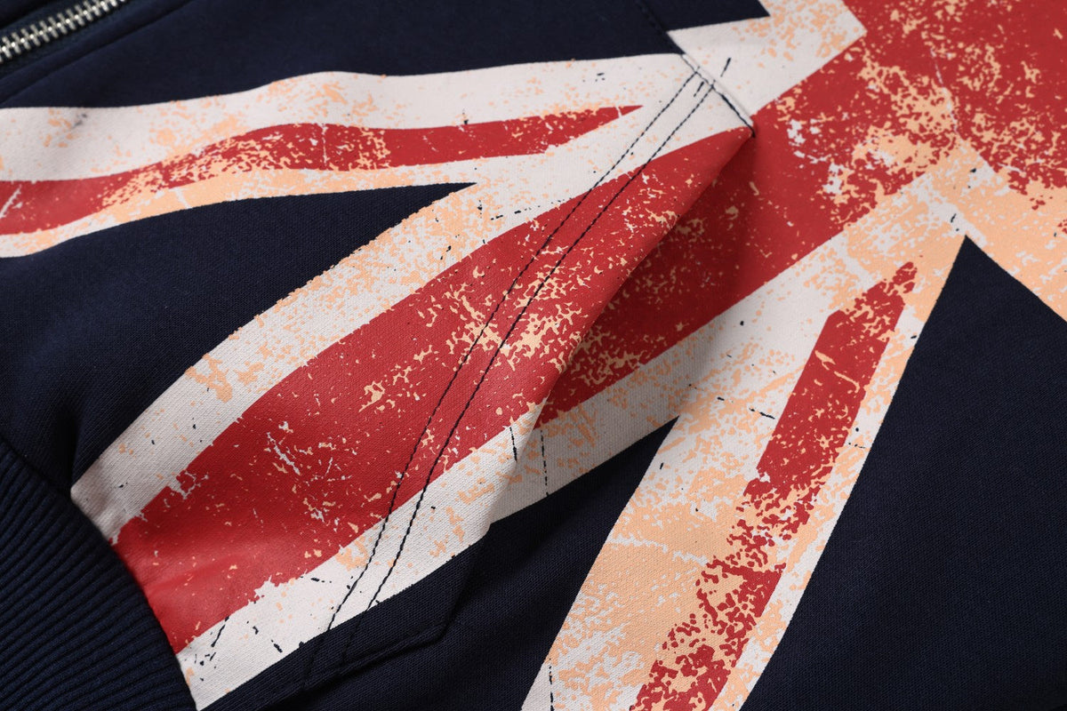 TAELE PLUS | Union Jack Zip Up Hoodie - product detail