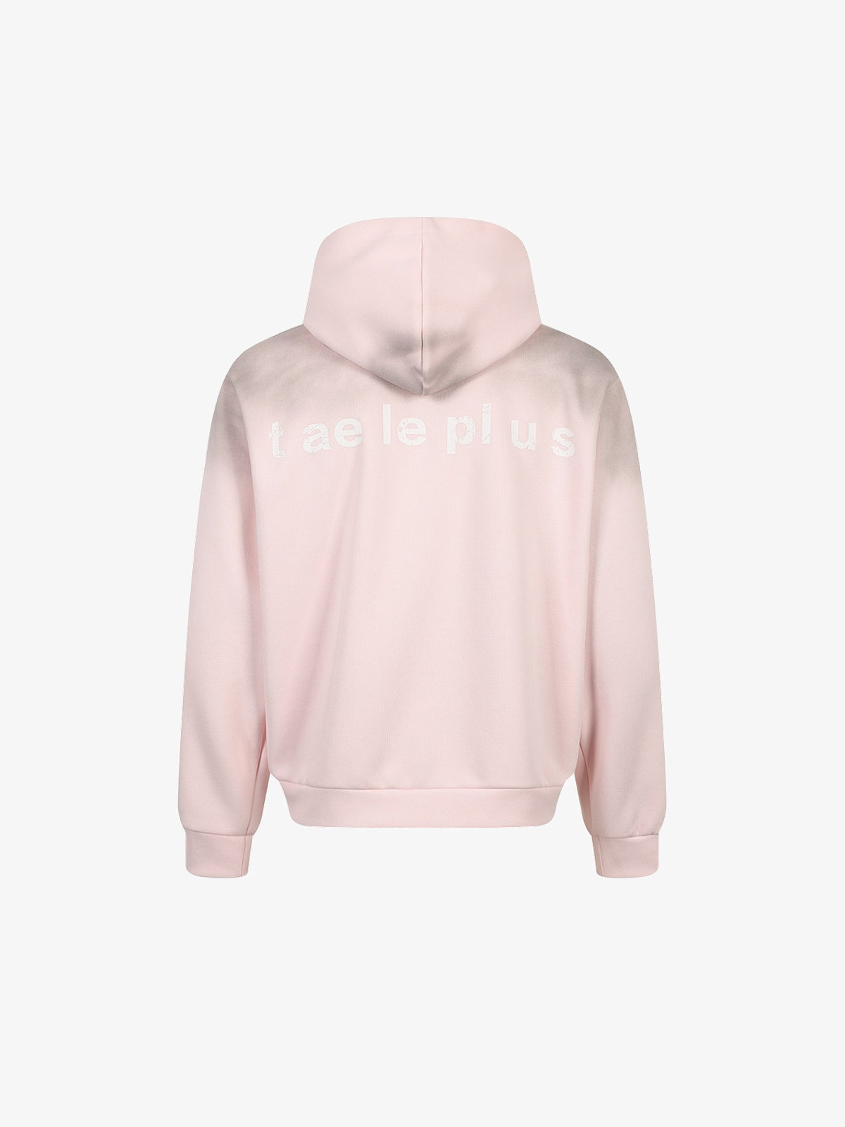 TAELE PLUS | Pegasus 77 Zip Up Hoodie in Pink - back view