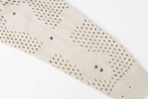 TAELE PLUS | Studded Chevron Zip Up Hoodie - product detail