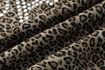 TAELE PLUS | Studded Leopard Zip Up Hoodie - product detail