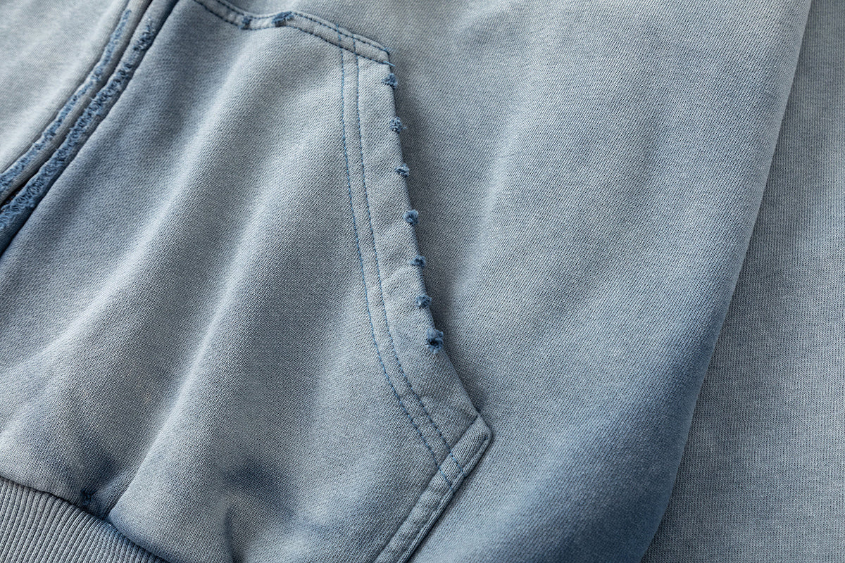 TRYTHM CLUB | Badge Cluster Zip Up Hoodie - product detail