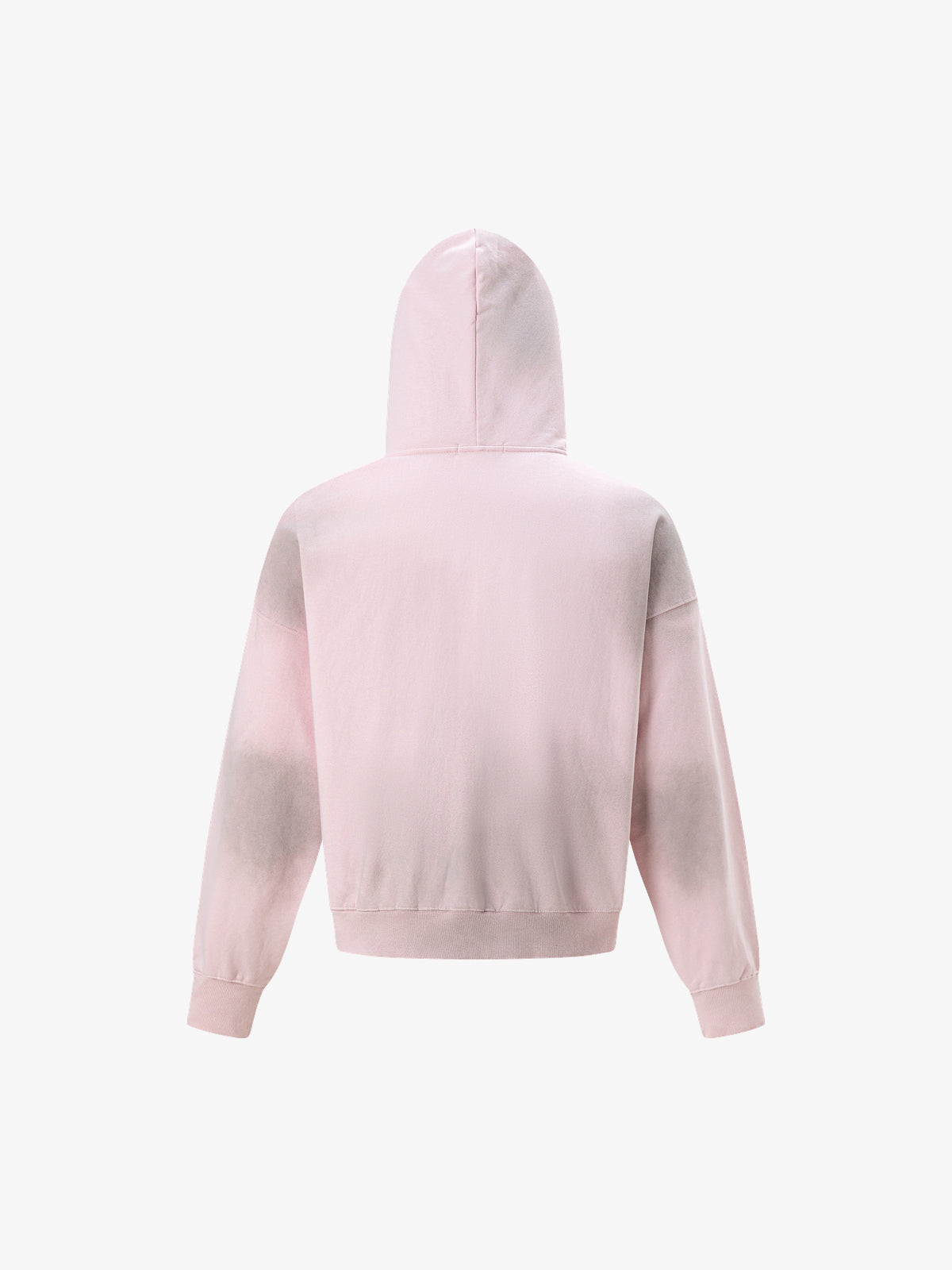 TRYTHM CLUB | Number 10 Zip Up Hoodie in Pink - back view