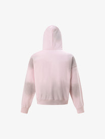 TRYTHM CLUB | Number 10 Zip Up Hoodie in Pink - back view