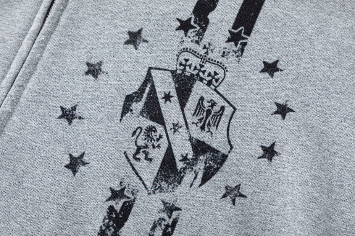 TRYTHM CLUB | 06 Cross Zip Up Hoodie - product detail