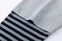 TRYTHM CLUB | Striped Union Jack Layered Hoodie - product detail