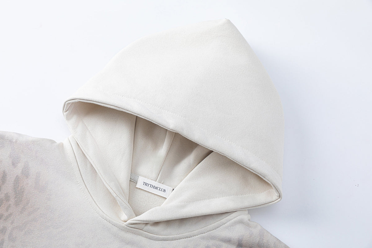 TRYTHM CLUB | Leopard Fade Hoodie - product detail