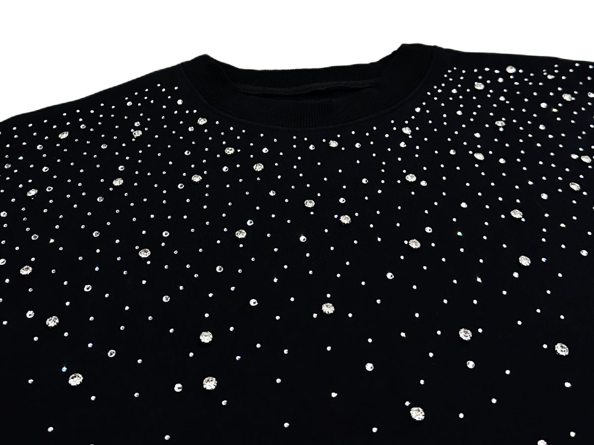 UN KNOWN | Rhinestone Scatter Hoodie - product detail