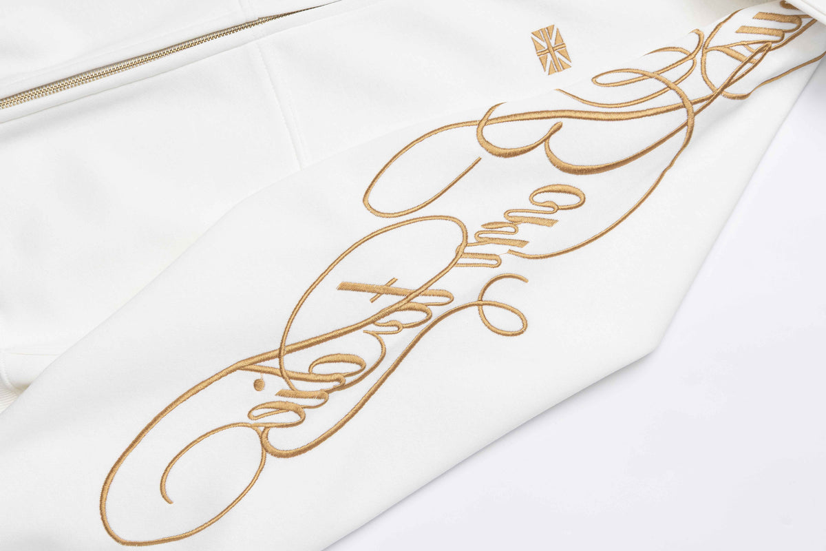 UNUSUAL ORIGINAL | Ornamental Embroidery Zip Up Hoodie - product detail
