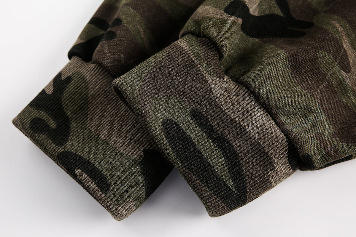 WHOLATE | Camo Zip Up Hoodie - product detail