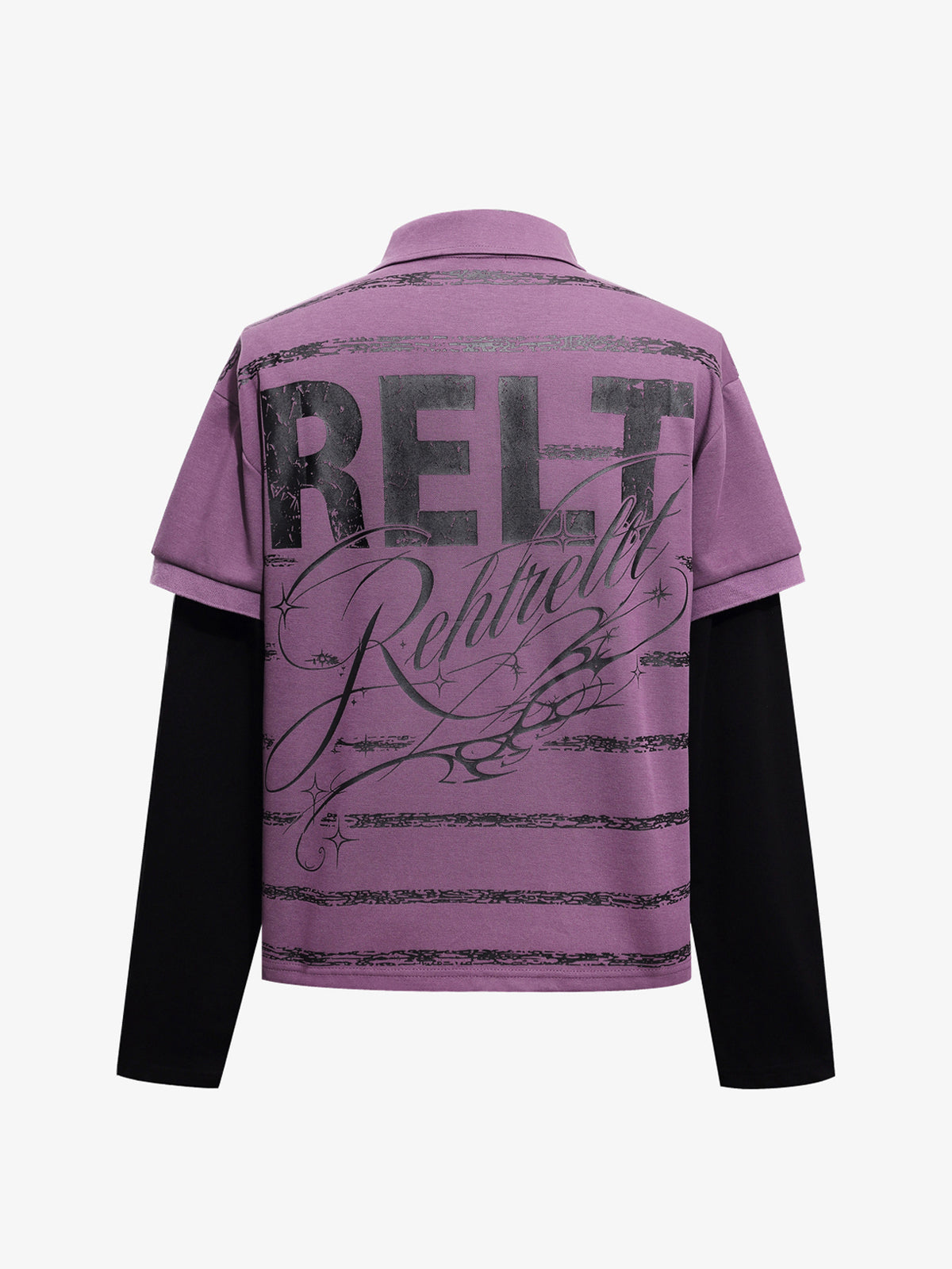 REHTRELT | LETTER GRAPHIC LAYERED SHIRT