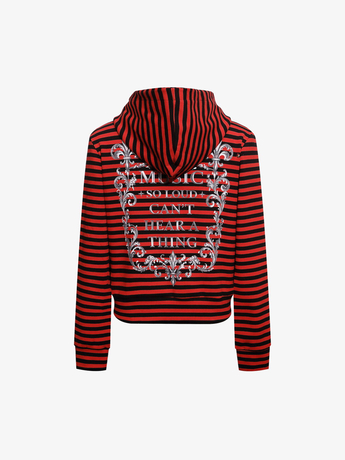 REHTRELT | STRIPED CREST ZIP UP HOODIE
