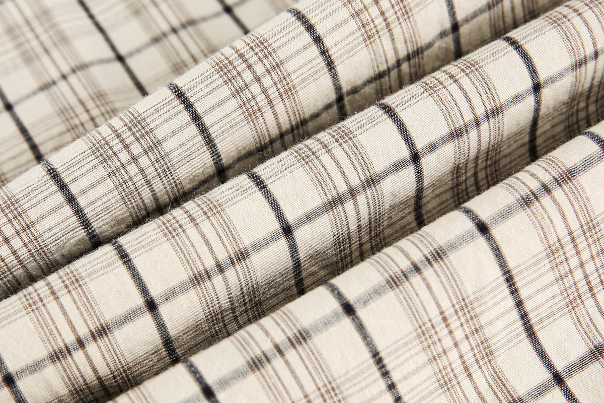 BLACK ENERGY | Ornate Script Plaid Shirt - product detail
