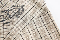 BLACK ENERGY | Ornate Script Plaid Shirt - product detail
