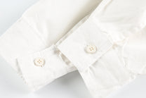 BLACK ENERGY | Badge Collage Raw Hem Shirt - product detail