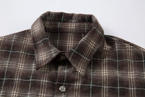 MCCNN | Handwritten Layered Sleeve Plaid Shirt - product detail