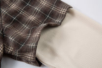 MCCNN | Handwritten Layered Sleeve Plaid Shirt - product detail