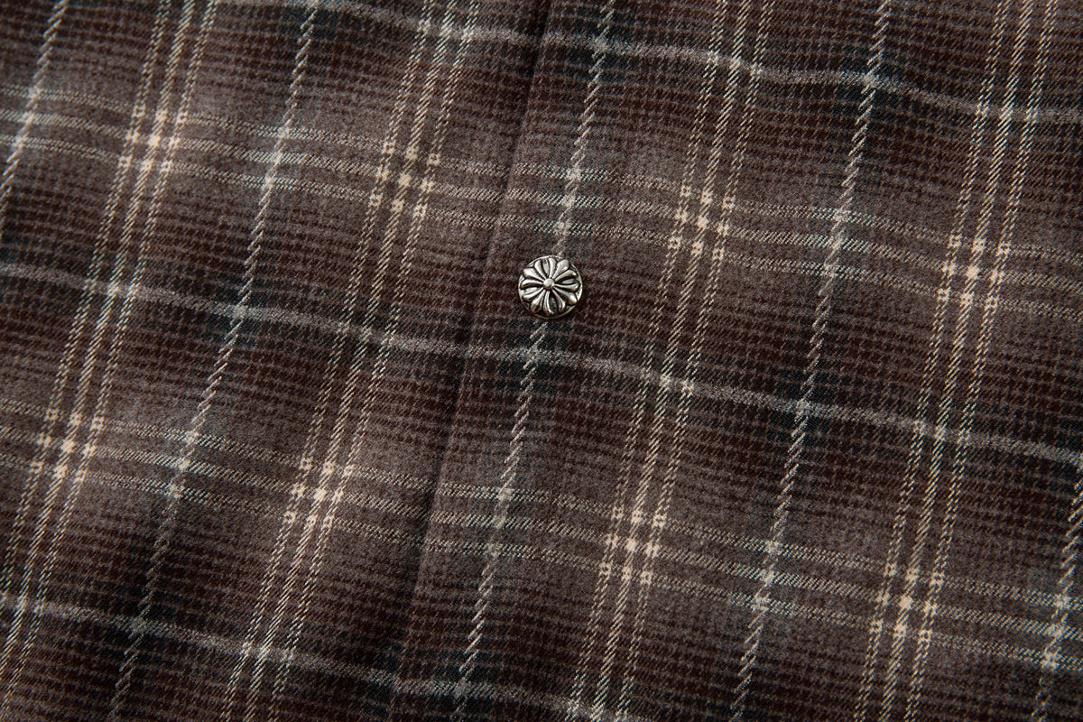 MCCNN | Handwritten Layered Sleeve Plaid Shirt - product detail