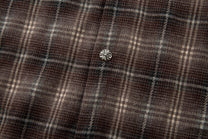 MCCNN | Handwritten Layered Sleeve Plaid Shirt - product detail