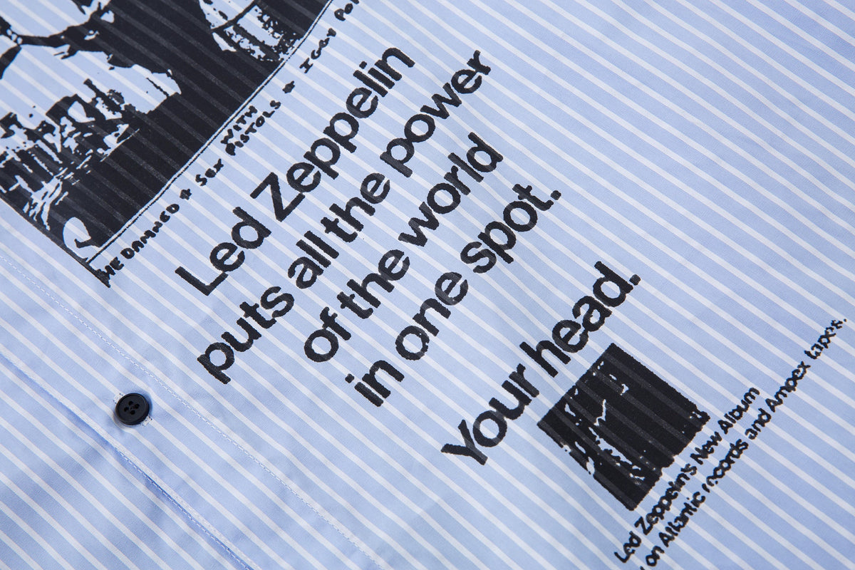 MCCNN | Poster Print Layered Sleeve Shirt - product detail
