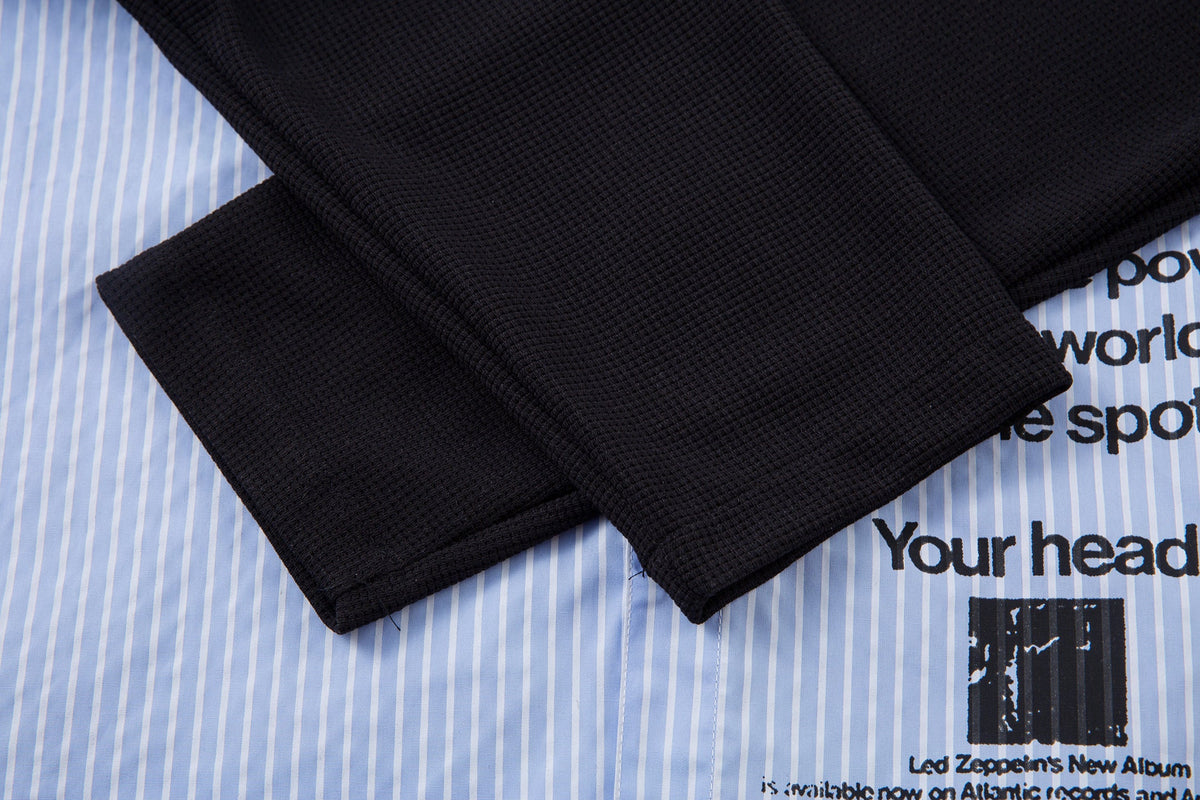 MCCNN | Poster Print Layered Sleeve Shirt - product detail