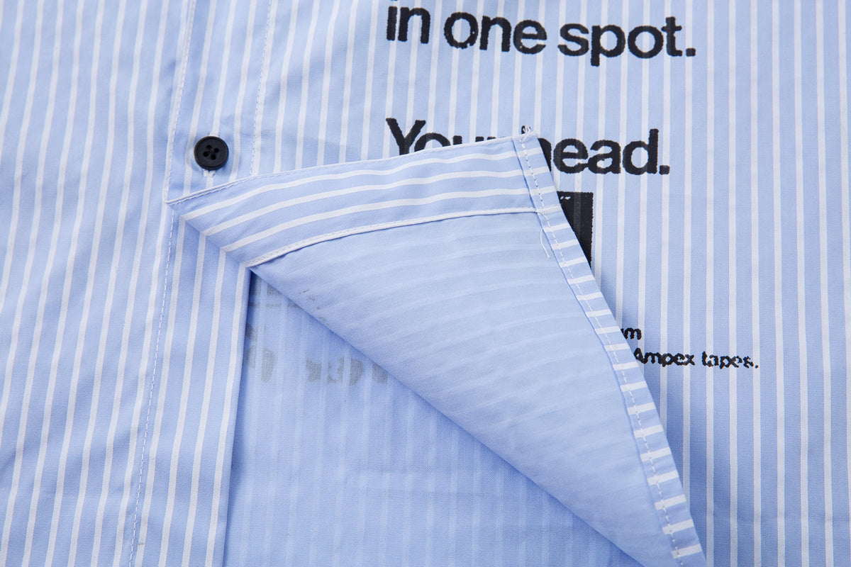 MCCNN | Poster Print Layered Sleeve Shirt - product detail
