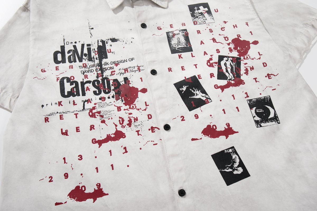 MCCNN | Distressed Poster Collage Shirt - product detail