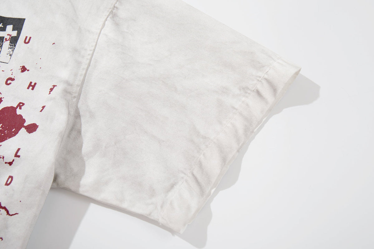 MCCNN | Distressed Poster Collage Shirt - product detail